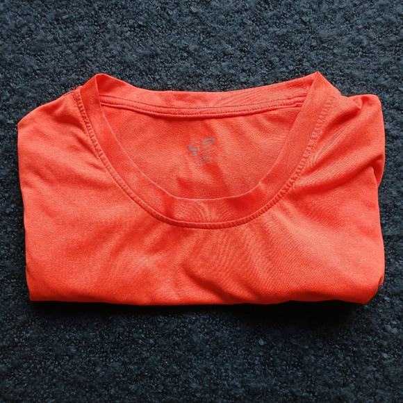 Champion Orange Fitted Cap Sleeve‎ T-Shirt - Picture 6 of 6